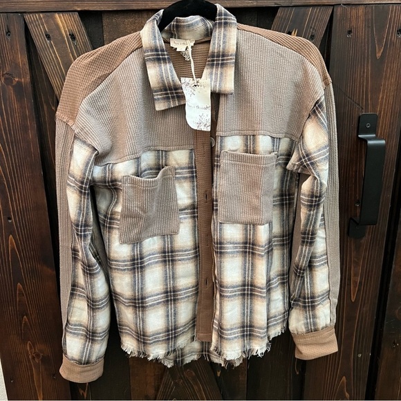 NWT Hem & Thread Plaid Shirt/Jacket - Size Small - Picture 1 of 6